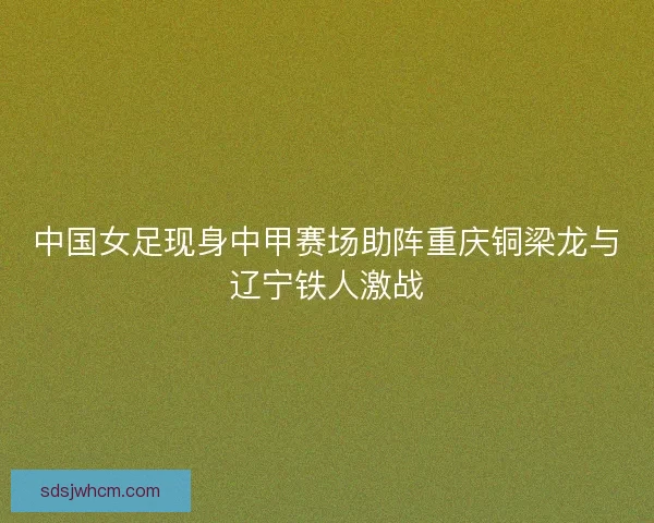 中国女足现身中甲赛场助阵重庆铜梁龙与辽宁铁人激战
